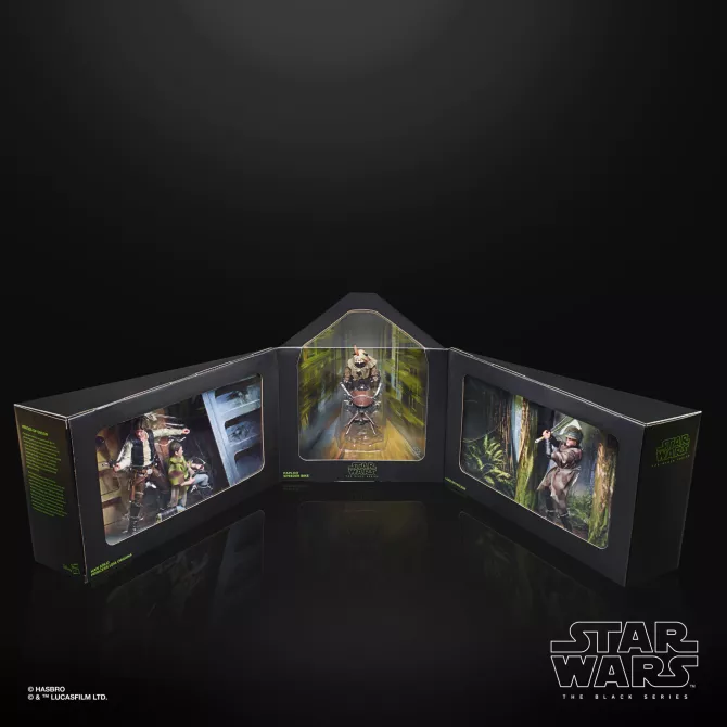 Heroes of Endor (Han Solo, Leia Organa, Luke Skywalker, Paploo & Speederbike)